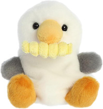 , 33911, Palm Pals Buoy Seagull with Fry, 13Cm, Soft Toy, White