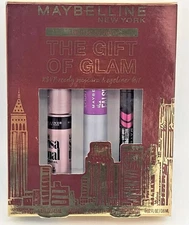 Maybelline LOT OF 2 Limited Edition Gift Of Glam Mascara & Eyeliner Set STOCKING