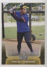 2020 Leaf Draft Gold Yoelqui Cespedes #49 05hs
