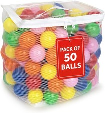 Play Balls for Ball Pit, Plastic Crush Proof, Phthalate  BPA Free, Assorted Col