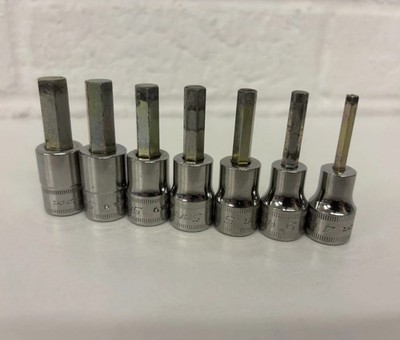 Snap On Tools 3/8 Sechskant-Inbus-Steckschlüsselsatz 4-10 mm metrisch 7-tlg Set