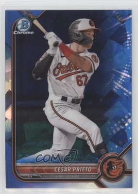 2022 Bowman Chrome Draft Sapphire Cesar Prieto #BDC-133 2l4