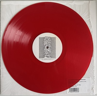 JOY DIVISION UNKNOWN PLEASURES RED VINYL LP IN SHRINK WRAP NEAR MINT