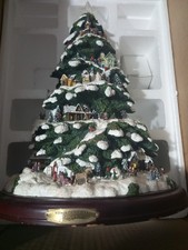 2004 Thomas Kinkade Village Christmas Illuminated 15” Tree Bradford Exchange