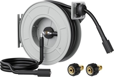 Giraffe Tools 3200PSI Pressure Washer Hose Reel 1/4'' x 65 ft Retractable Hose