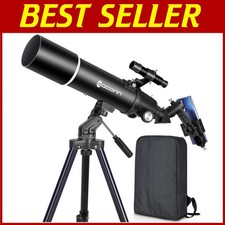 80mm Aperture Astronomy Telescope for Adults  Kids