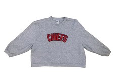 Reebok Men  s Vintage Kansas City Chiefs Fleece Lined Sweatshirt Gray Sz 2XL