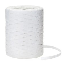 218 Yards White Raffia Paper Craft Ribbon 1/4 Inch Wide Packing String