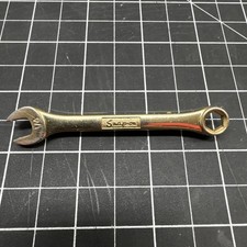 Vintage Snap-on Wrench Pin 14 Box End Combination 3 Brooch Gold Tone Metal