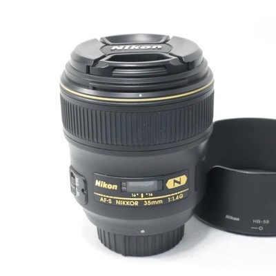 Nikon AF-S NIKKOR 35mm f/1.4G Wide Angle Prime Lens Pro from Japan D0612