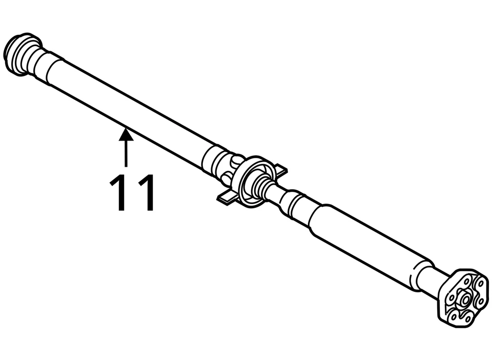 Rear Drive Shaft AWD With Adaptive Suspension Fits 11-19 BMW X6 855137 Foto 3 de 4
