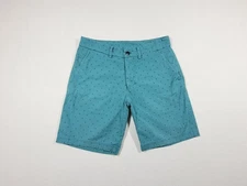 Lululemon The Works Shorts Men's 34 Teal Stretch Performance Preppy Chino Golf