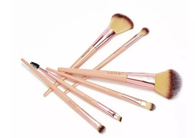 Technic Pinsel Spoolie abgewinkelt schräg Eyeliner Augenbrauenpuder Make-Up Pinsel Set