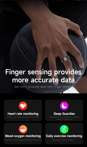Smart Health Ring SR08 - H20 Proof, Men Women Blood O2, Heart Rate, Time, Steps - Picture 37 of 55
