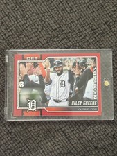 Riley Greene 2026 Topps Celebration Dugout Peeks Red 3/5 209