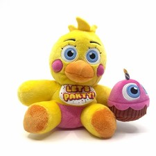 Five Nights at Freddy s FNAF 2 Jazwares Toy Chica Plush 8" GITD Eyes NEW NWT