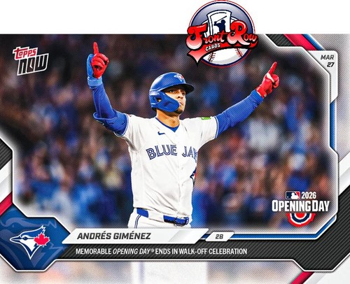2026 Topps Now #15 Andres Gimenez | Baseball Card