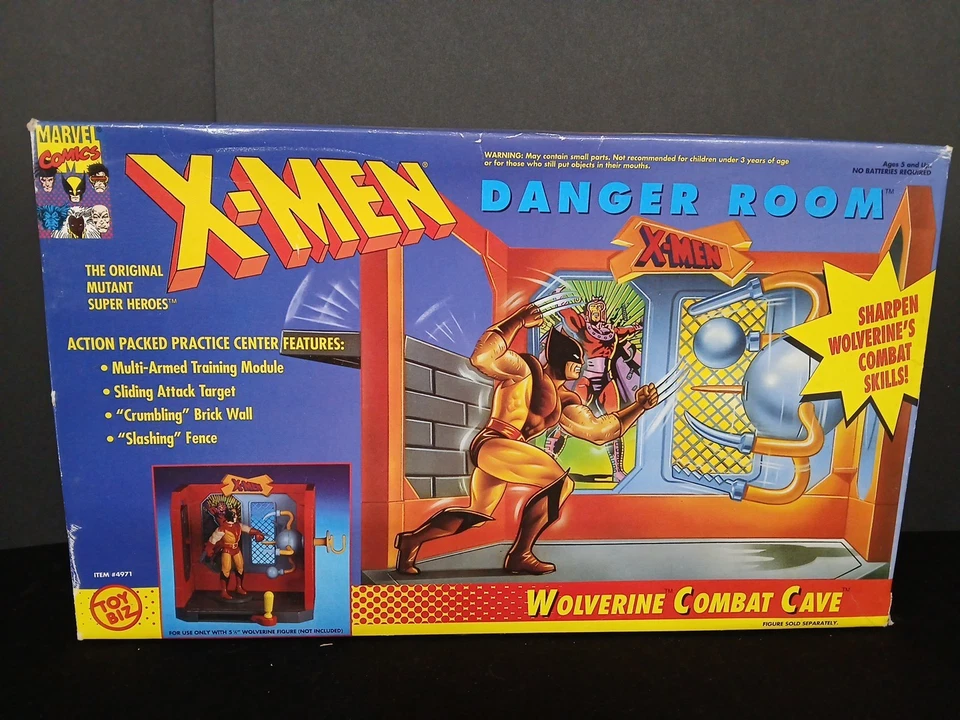 ToyBiz X-MEN Sala de Peligro Lote WOLVERINE Combate Cueva y Cíclope Light Force Arena Foto 4 de 4