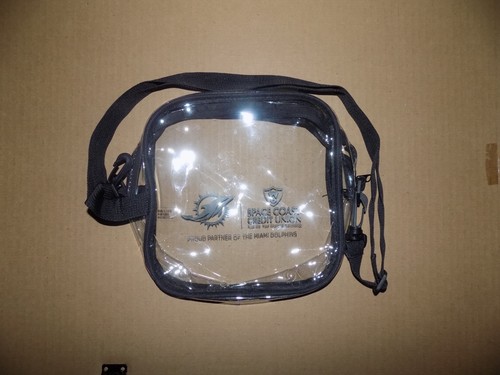 Miami Dolphins Clear Bag with Shoulder Strap (8.5" x 8.5") | eBay