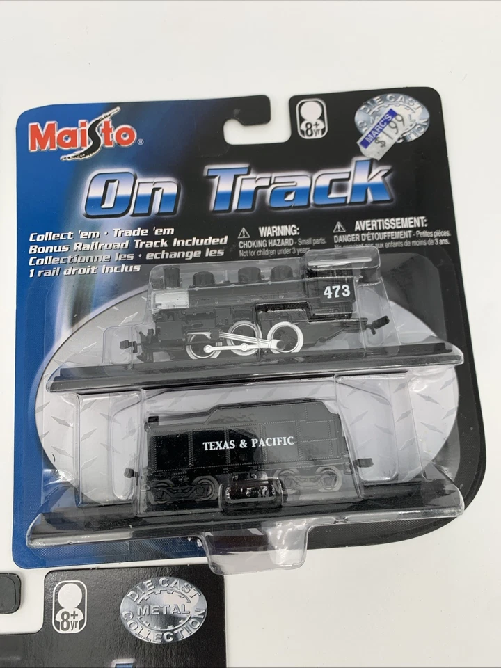 Лот товаров MAISTO ON TRACK Поезд Texas & Pacific Engine 473, Тендер Wabash Burlington - Изображение 2 из 4