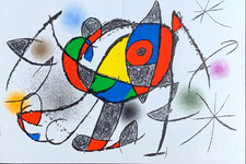 Joan Miro - Komposition - Lithographie Mourlot - 1972