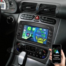 64G Android 15 Autoradio F&uuml;r Mercedes Benz C-Klasse W203 W209 W208 GPS Navi BT