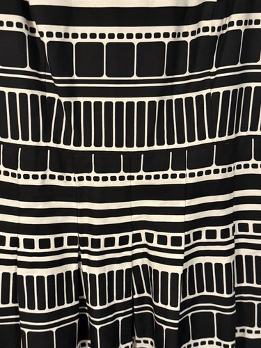 Women's Dress Barn Pullover Dress 16P Black/White Stripes Boho - Picture 4 of 9