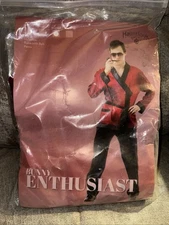 Hugh Hefner Halloween Costume NEW XL Bunny Enthusiast Robe Pants