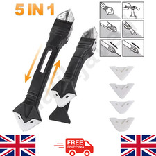 5 in 1 Silicone Sealant Remover Tool Kit Set Scraper Caulking Mould Removal DIY