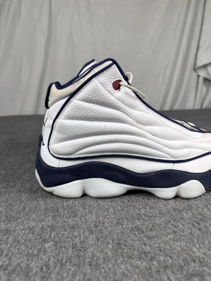 Jordan Jumpman Pro Zapatos Fuertes Para Hombre Talla 13 Blanco Azul Marino Baloncesto DC8418-100 Foto 3 de 4