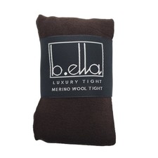 Merino Wool Tights Espresso Brown MEDIUM B.ella Jenny Opaque NEW M Fall Hosiery
