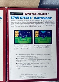 INTELLIVISION LOT OF 3 CIB SEARS TELE-GAMES SPACE BATTLE/SPACE HAWK/STAR STRIKE