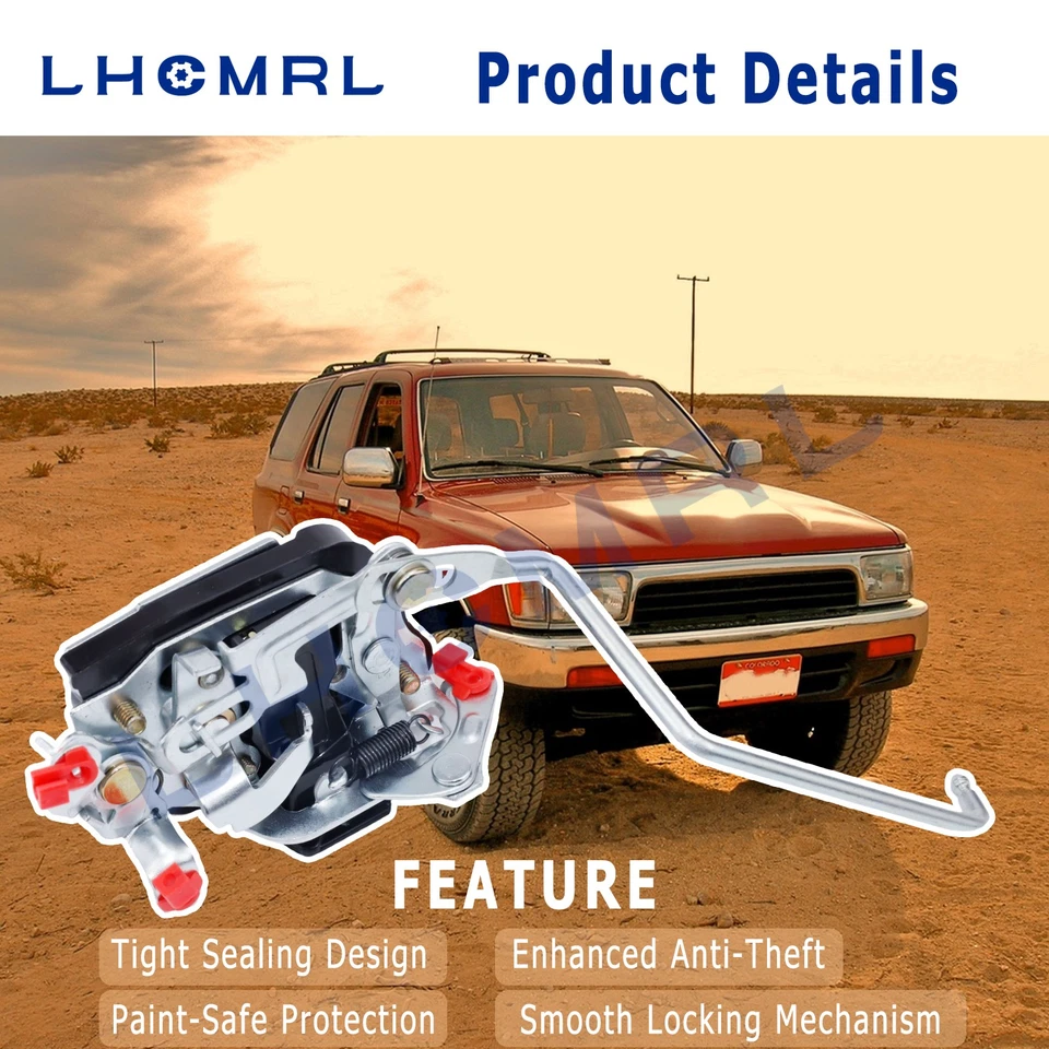 Front Right Door Lock Latch For 1988-1996 Toyota Pickup 4Runner LN85 LN106 - Image 4 of 4
