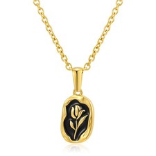 Stainless Steel 14k Gold Plated Necklace  Simple Gold Necklace for Women Suitable