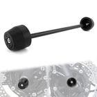 Motorbike Front Axle Frame Sliders Black Fit For Kawasaki Ninja 650 2017-2025