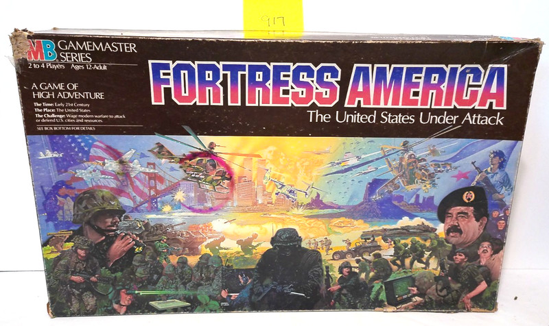 Vintage 1987 Fortress America Game Board Game Milton Bradley Complete NIB