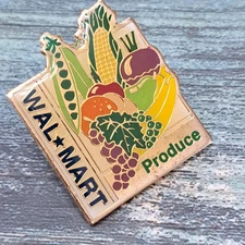 Walmart Associate Employee Pin - Produce Department Fruit Vegetables