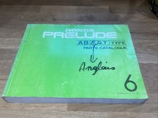 1986 Honda Prelude Genuine Factory Parts Catalogue