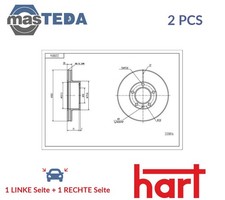 220 816 BREMSSCHEIBEN SATZ VORNE HART 2PCS NEU OE QUALITÄT