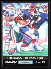 1992 Pinnacle #3 Thurman Thomas / Pat Swilling Team Pinnacle