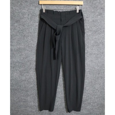 Athleta Pants Women 2 Black Skyline II 28'' Paperbag Lightweight Athleisure