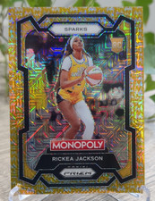 2024 Panini WNBA Monopoly Gold Millionaire Shimmer #63 Rickea Jackson /500 RC