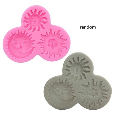 Resin Silicone Mold Large Mirror for Sun Moon Shaped Epoxy Casting Mold Art Craf