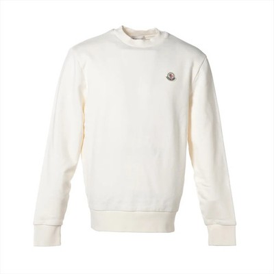 Moncler FELPA 24 years Cotton Basic knitted fabric M Men's Ivory  K10918G00073