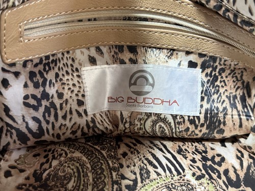 Cartera de hombro vintage de cuero sintético Big Buddah para mujer - Imagen 4 de 9