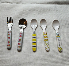 MACKENZIE CHILDS CHILDRENS SET OF 5 PIECE SPOONS /FORK