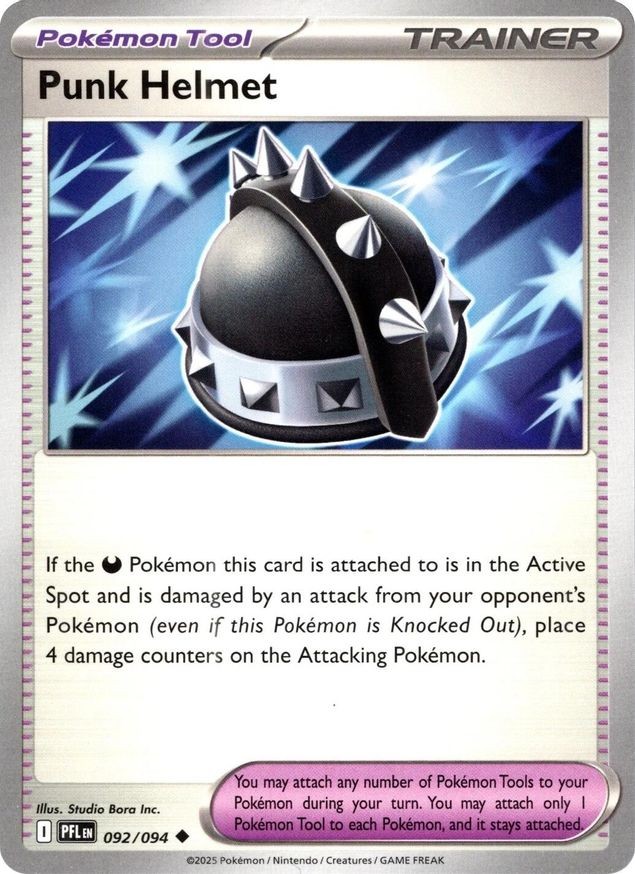 Pokemon Punk Helmet (92/130) Phantasmal Flames NM