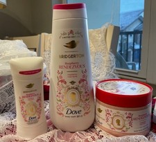 Dove x Bridgerton Set 3 Raspberry Body Wash Scrub Deodorant NEW Limited