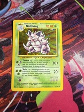 Pokemon TCG Nidoking 11/102 Base Set Holo Rare Card Unlimited WOTC DMG on eBay
