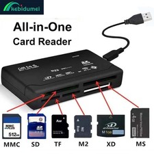 All In One Memory Card Reader 480Mbps USB External Cardreader SD SDHC MMC M2 MS